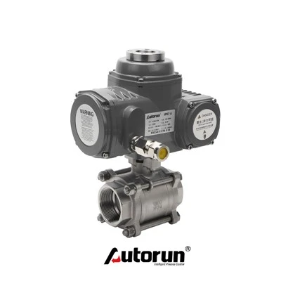 Electric Three Way Thread Ball Valve